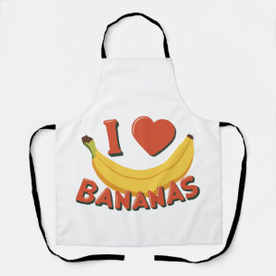 Tablier J'aime les bananes