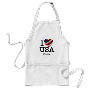 Tablier J'aime les Etats-Unis