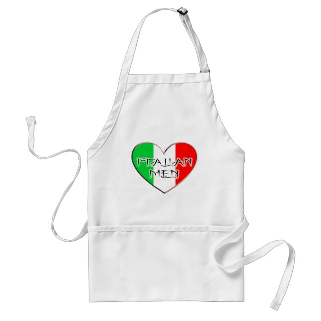 Tablier J'aime les hommes italiens (Devant)