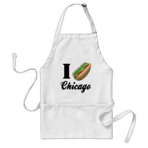 Tablier J'aime les hot-dogs de Chicago