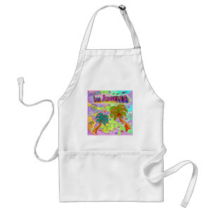 Tablier J'AIME Los Angeles Vacation Cible Apron