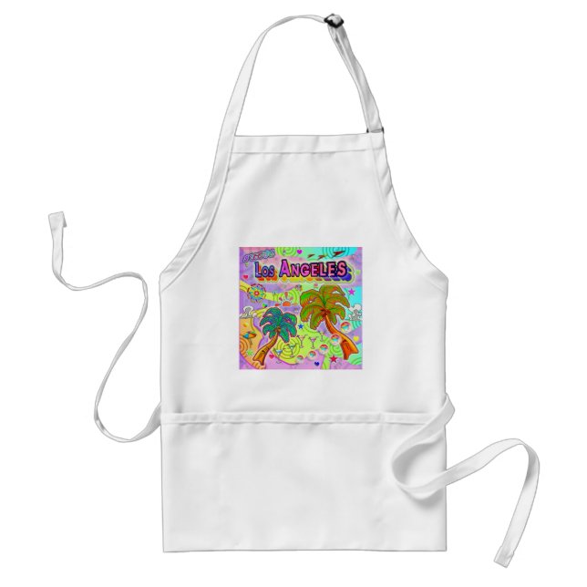 Tablier J'AIME Los Angeles Vacation Cible Apron (Devant)