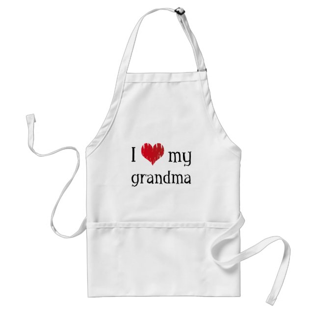 Tablier J'aime ma grand-maman (Devant)
