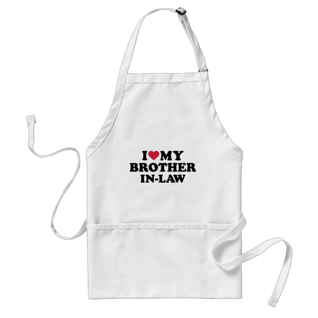 Tablier J'aime mon beau-frère pour ma belle-soeur (Devant)