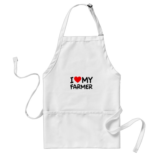 Tablier J'aime mon fermier (Devant)