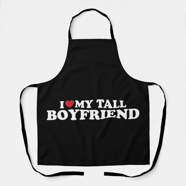Tablier J'aime mon grand copain Coeur Super Retro (Recto)