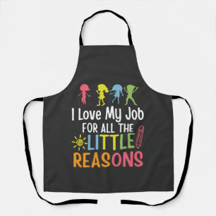 Tablier J'aime mon travail pour toutes les petites raisons