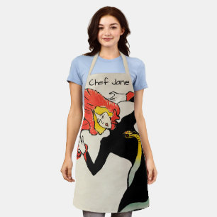 Tablier Jane Avril de la danseuse Art nouveau par Toulouse