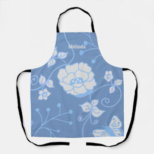 Tablier Jardin Bleu