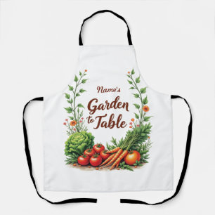 Tablier Jardin de nom modifiable à table