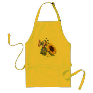 Tablier Jardin de tournesol papillon