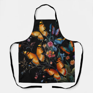 Tablier Jardin des papillons lunaires