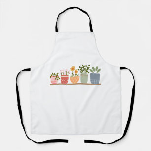 Tablier Jardin Fleuris en Pot Amoureux de Jardin