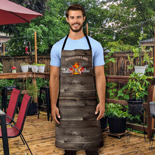 Tablier Jardin personnalisé Chillin' et Grillin' BBQ