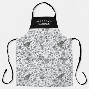 Tablier Jardin Personnalisé De Fleur sauvage De Protea Noi