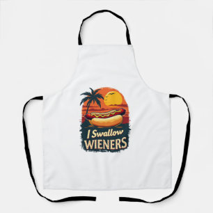 Tablier J'avale Saucy Wieners Drôle Adulte Plaisanterie Ho