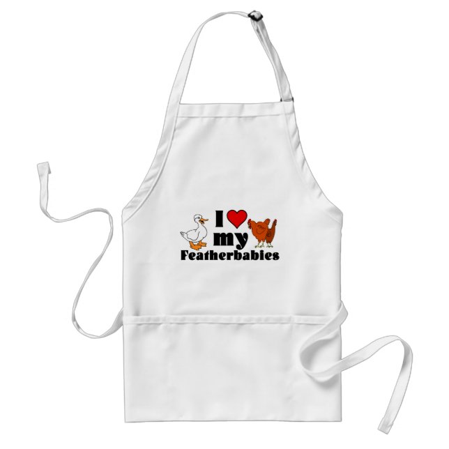 Tablier J'Coeur mes plumes Apron (Devant)