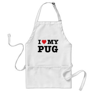 Tablier J'Coeur Mon Carlin Cuisine Apron