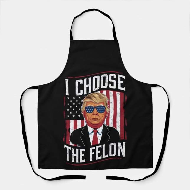Tablier Je Choisis Le Felon Drôle Trump Élection Américain (Recto)
