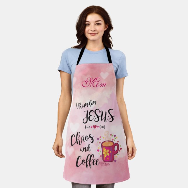 Tablier Je Coule Sur Jésus, Le Chaos Et Le Café Apron (Porté)