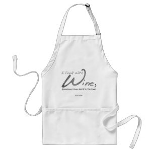 Tablier "Je Cuis Avec Du Vin" Apron Standard