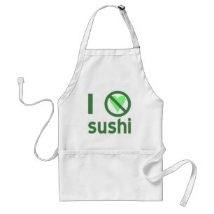 Tablier Je déteste les sushis