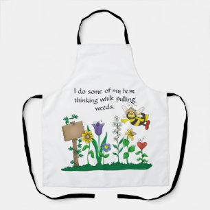 Tablier Je fais certaines de mes meilleures pensées en tir