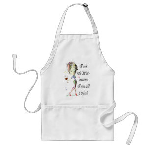 Tablier Je fais cuire avec du vin, m'ajoute parfois au