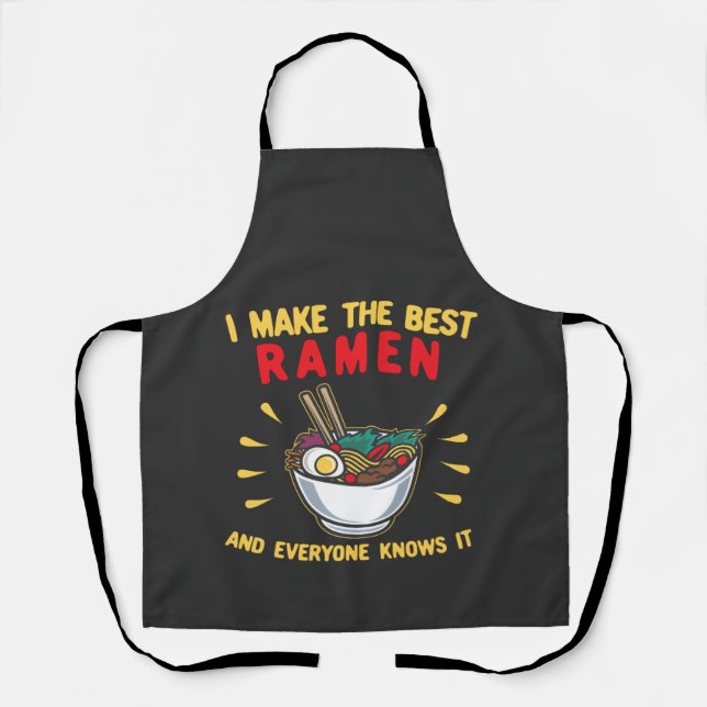 Tablier Je fais le meilleur Ramen et tout le monde le sait (Recto)