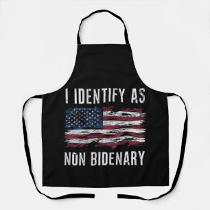 Tablier Je M'Identifie Comme Un Drapeau Américain Patriot 