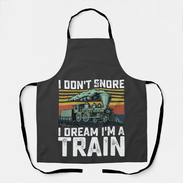 Tablier Je n'ai pas de ronflement Je rêve Je suis un train (Recto)