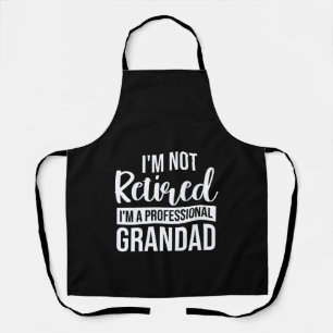 Tablier Je ne suis pas à la retraite, je suis un papy prof
