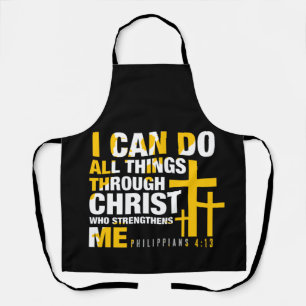 Tablier Je Peux Faire Tout Par Le Christ  chrétien