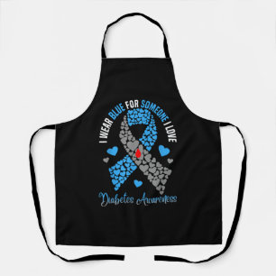 Tablier Je Porte Du Bleu Pour Quelqu'Un Que J'Aime Diabète