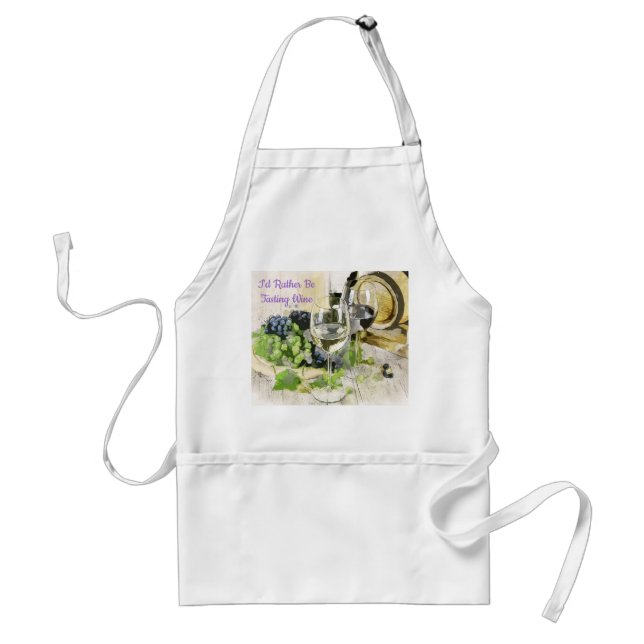 Tablier Je préfère goûter au vin (Devant)