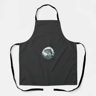 Tablier Je préférerais être à la pêche T-Shirt vintage pou