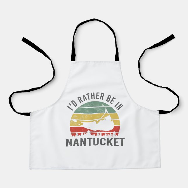 Tablier Je Préférerais Être Dans Le Massachusetts De Nantu (Recto)