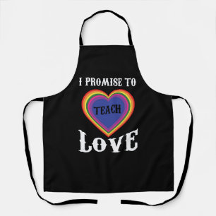 Tablier Je Promets D'Apprendre L'Amour LGBTQ Enseignan