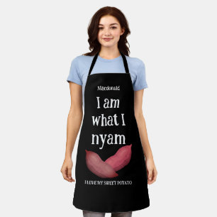 Tablier JE SUIS CE QUE J'AIME NYAM Couples de pommes de te