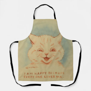Tablier Je Suis Heureux Parce Que Tout Le Monde M'Aime (Ch