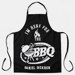 Tablier Je suis ici pour le barbecue
