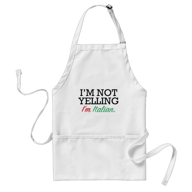 Tablier Je suis Italien (Devant)