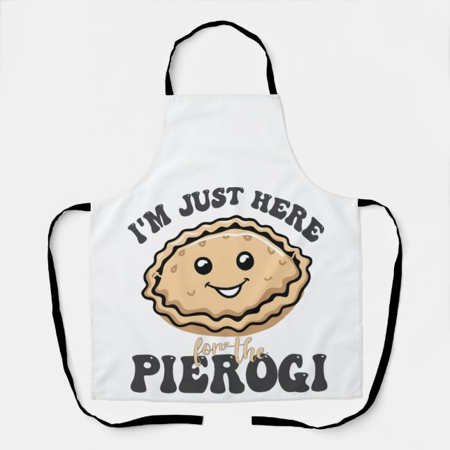 Tablier Je suis juste ici pour le Pierogi (Recto)