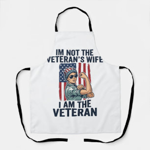Tablier Je suis la conception de femme patriotique vétéran