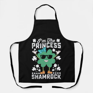 Tablier Je suis La Princesse Shamrock St Patrick's Day Iri