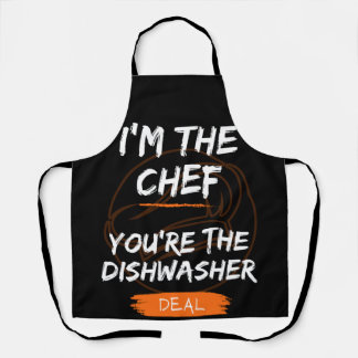 Tablier Je suis le chef, vous êtes le lave-vaisselle. Deal