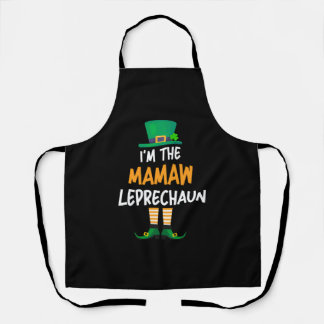Tablier Je suis The Mamaw Leprechaun St Patrick's Day Fami