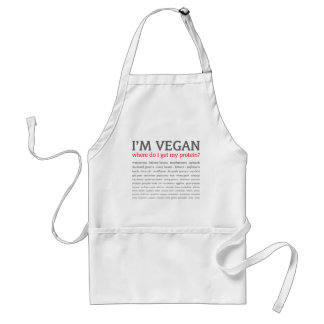Tablier Je suis végétalien : D'où obtiens-je ma protéine ?