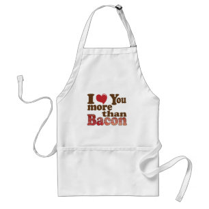 Tablier Je t'aime plus que le bacon
