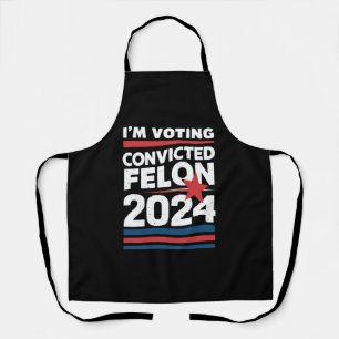 Tablier Je vote pour le criminel condamné Pro Trump 2024